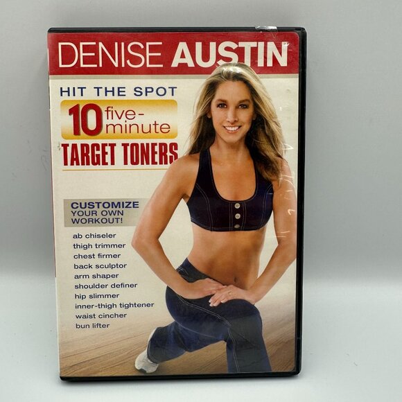 Denise Austin Hit The Spot 10 Five Minute Target Toners DVD Full Screen 2007 - Picture 1 of 3
